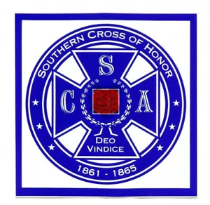 Aufkleber Southern Cross of Honor Sticker CSA Rebel Konföderierte Südstaaten - Bild 1 von 1