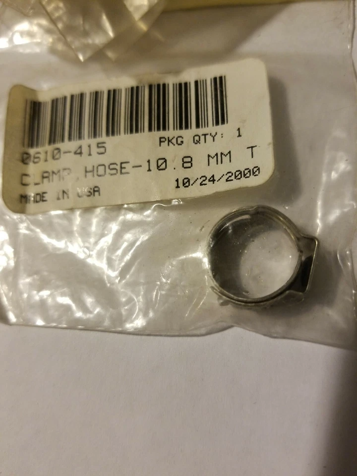 00-18 北极猫雪地摩托车软管夹 10.8 毫米 0610-415 ZR XF M 9000 Lynx 2000  — 第 1/1 张图片