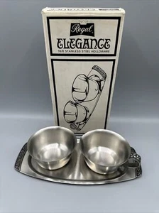 Vintage Regal Elegance 18/8 Stainless Steel Holloware Sugar Creamer Set 90113 - Picture 1 of 11