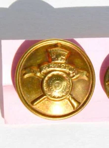 BOUTON UNIFORME MILITAIRE - ARMEE DU NEGUS HAÏLE SELASSIE BOUCLIER COURONNE RARE - Picture 1 of 2
