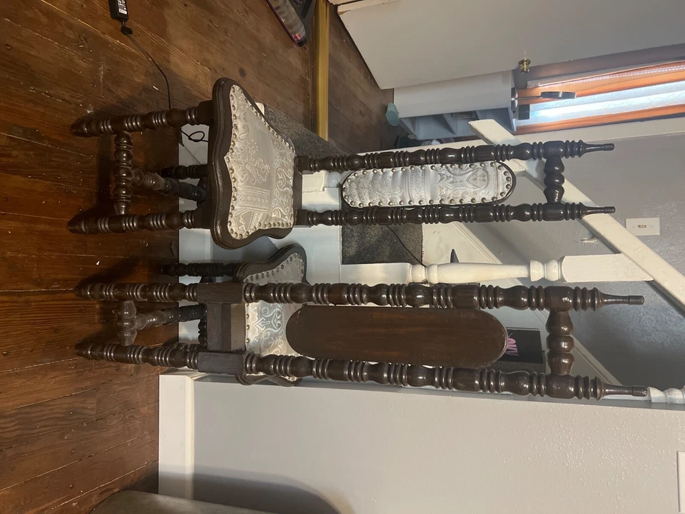 Silla Antigua Silla Jacobea Española Sala de Oración Foto 1 de 1