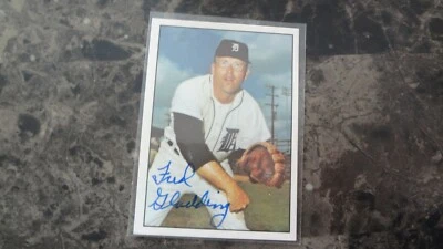 1978 TCMA FRED GLADDING   AUTOGRAPHED BASEBALL CARD - Image 1 of 2