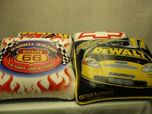 LOTE de cojines de asiento Nascar Ford Chevy Dewalt gato Kenseth Waltrip Ward hechos en EE. UU. - Imagen 1 de 6
