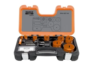 Bahco BAHHSSET95 Professional Holesaw Set 3834-95 Sizes: 16-64mm - Picture 1 of 1