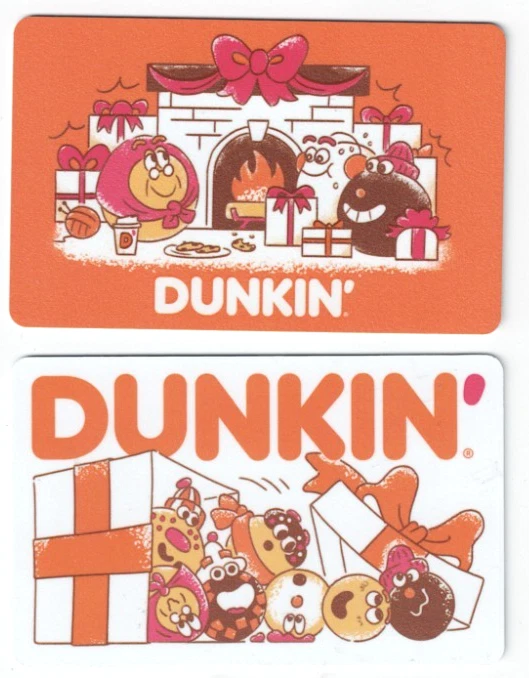 2025 Dunkin Donuts Gift Card - Christmas - LOT of 2 - DD -Coffee - NO Value - Image 1 of 2