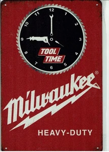 Milwaukee Werkzeug  Heavy Duty Tolle Deko Garage Schild Werkstatt  KFZ Retro  10 - Picture 1 of 1