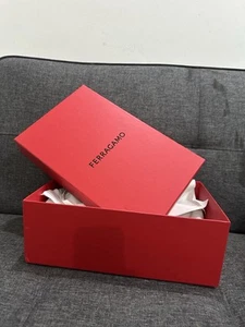 Salvatore Ferragamo Empty Red Box Gift Packaging W22xL35xH13 cm - Picture 1 of 5