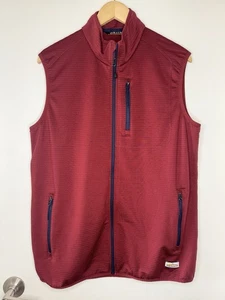 ORVIS Men’s Horseshoe Fleece Vest In Rust Medium Outdoor Fishing Hiking Jacket - Picture 1 of 5