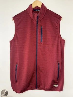 ORVIS Men’s Horseshoe Fleece Vest In Rust Medium Outdoor Fishing Hiking Jacket - Image 1 of 4