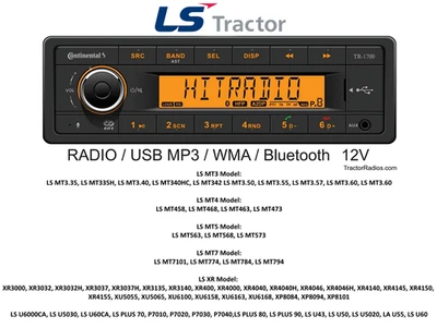 Radio de tractor Plug & Play Bluetooth LS Case IH Boomer AM FM radio estéreo Foto 1 de 4