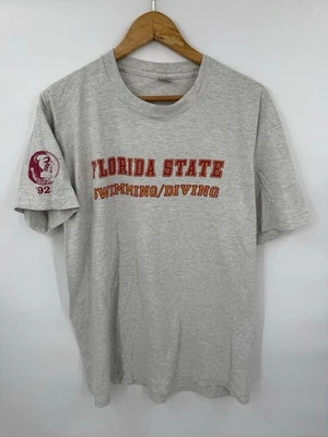 Vintage Florida State Seminoles Swimming Diving T-Shirt USA Made Size XL 1992 - Image 1 of 4