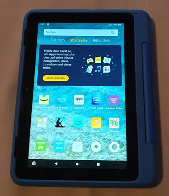 Amazon Fire HD 8 Kids pro Tablet - 10. Gen (2020), 32 GB, 8 Zoll (20,3 cm), blau - Bild 1 von 4