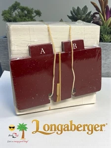 NEW! Vintage 1998 Longaberger Address Index Cards L👀K - Picture 1 of 7