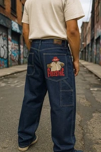 Urban Extreme Styling Freestyle UrbanXS Boys Youth Baggy Jeans size 14 Hip Hop - Picture 1 of 11