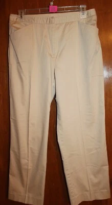 PANTALONES/CAPRIS CASUAL CORNER Damas Talla 6 CAQUI AL TOBILLO (25" Entrepierna) Usados en Excelente Condición Foto 1 de 2