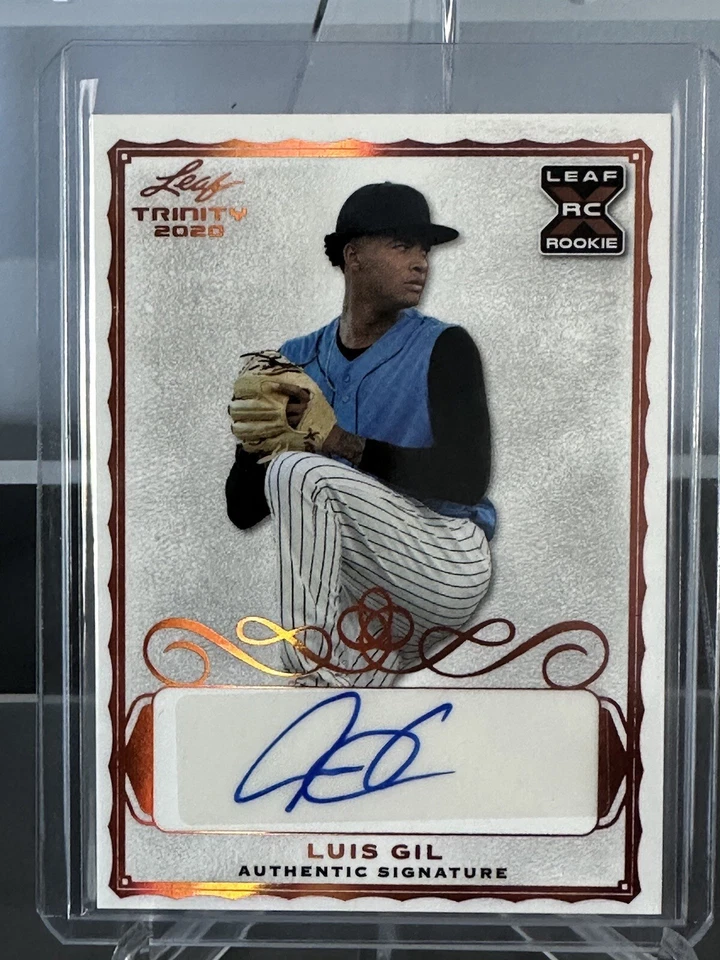 LUIS GIL 2020 Leaf Trinity XRC Rookie Auto  Yankees - Image 1 of 2