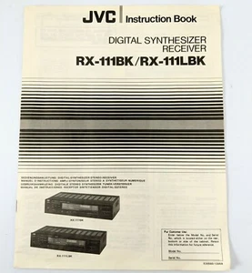 Original JVC Service Manual for RX-111BK RX-111LBK DIGITAL SYNTHESIZER RECIEVER - Picture 1 of 2