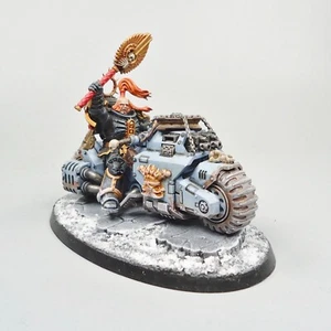 Space Wolves Chaplain On Bike Painted -  Warhammer 40k Army Space Marines - Picture 1 of 5