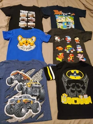 Converse DC LOTE de 6 Camisas NIÑOS BATMAN Yoda Ryan's world Tom and Jerry talla 4  Foto 1 de 3