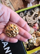 Chanel Button Lot of 5 -22mm, Stamped