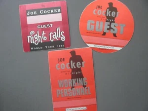 Joe Cocker backstage pass satin stickers 3 Authentic OTTO ! - Picture 1 of 1