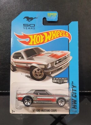 Hot Wheels Zamac _ 2014 #009 _ 1/64 _ '67 Ford Mustang Coupe / HW City - Photo 1/3