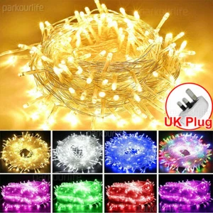 10-2000LED Christmas Fairy String Lights Outdoor Mains Plug In Garden Xmas Decor - Picture 1 of 36