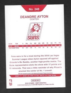 Aros de baloncesto NBA 2018-19 DEANDRE AYTON RC espalda roja - Phoenix Suns- #248 - Imagen 1 de 1