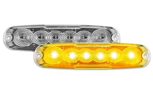 PAIR LED INDICATOR LAMPS - 3M Tape or Screw Fitting - 12ACM-2 - Picture 1 of 2