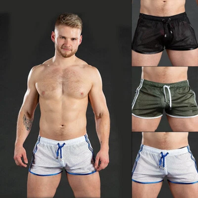 Спортивные шорты для тренировок бега дышащие спортивные штаны мужские сетчатые для фитнеса - Изображение 1 из 4