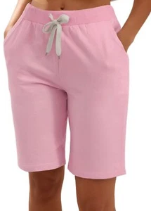 Women's Casual Plus Size Super Comfy Bermuda Walking Mid Length Bermuda Short... - Picture 1 of 6