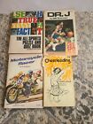 Lot of 4 Vintage PB Mixed Books. Cheerleading,DR. J,Motorcycle Racer