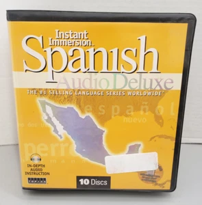 Instant Immersion Spanish Audio Deluxe 10 Disc Set with protective carrying case - Picture 1 of 22