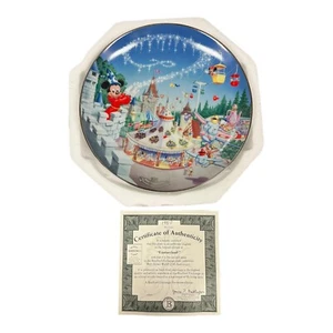 Disney World 25th Anniversary Plate Fantasyland Bradford Exchange w/ COA - Picture 1 of 5