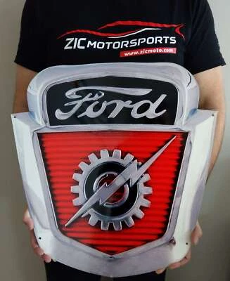 Letrero de metal resistente insignia emblema camión Ford F-100 F100 1954-1956 - 20" X 19,5" Foto 1 de 4