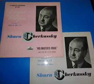 Shura Cherkassky CHOPIN Etudes Op.10 & 25 - HMV 2 LPs ALP 1310/1311 Semi-Circle - Picture 1 of 5