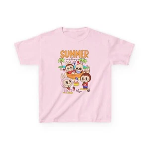 Labubu Summer Vibes Kids T-Shirt, Cute Cotton Tee, Fun Birthday Gift - Picture 1 of 18