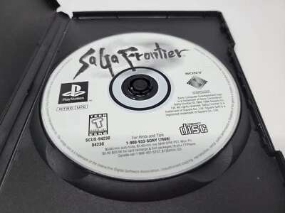 Solo discos SaGa Frontier 1 y 2 (Sony PlayStation 1, 2000) con impresiones envío gratuito a EE. UU. Foto 1 de 4