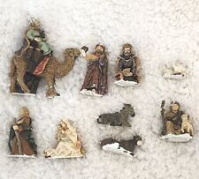 Dept 56 Nativity Figures Mary Jesus Joseph Wise Men Shepherd Sheep Donkey Cow 