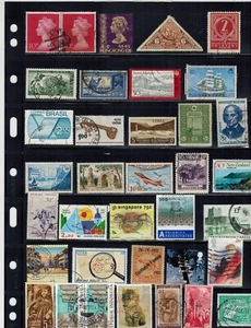 WORLDWIDE STAMPS ON DOUBLE SIDED STOCK SHEET INCLUDES OLDER. - Bild 1 von 2