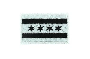 Flag patch patches embroidered iron / sew badge backpack cloth chicago camo - Picture 1 of 1