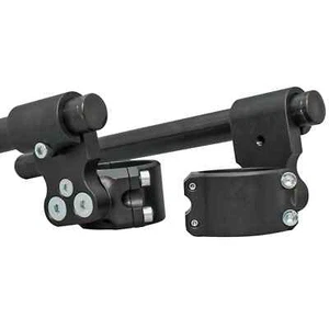 WOODCRAFT RACING 55mm 3 PIECE CLIPON HANDLEBAR KIT WITH 2" INCH RISE - BLACK - Picture 1 of 7