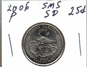 2006-D (SMS) Uncirculated South Dakota 40TH State Quarter Coin!