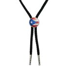 Rustic Distressed Puerto Rico Flag Western Southwest Bolo Tie