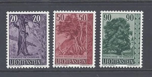 LIECHTENSTEIN 1959 TREES AND BUSHES SET OF 3 MINT HINGED SG 375/377 - Picture 1 of 2