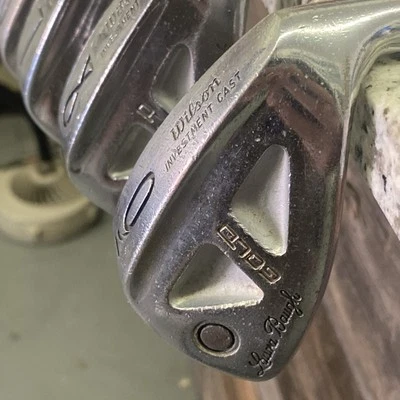 Juego de hierro Wilson Gold Laura Baugh 3-9 diestro Uni-Lite damas varilla de acero Foto 1 de 4