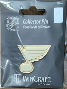 ST. LOUIS BLUES GOLD COLOR LOGO COLLECTOR PIN NEW WINCRAFT - Picture 1 of 1