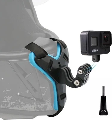 Casco de motocicleta mentón correa montaje GoPro Hero 13 12 11 10 9 8 7 6 cámara SUREWO
