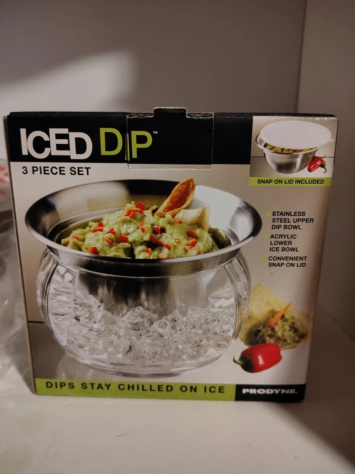 Prodyne Iced DIP 3piece Set Dips on Ice Bowl E1