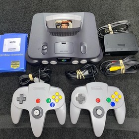 Nintendo 64 N64 Golden Eye 007 Console Bundle With 2 Rebuilt Controllers